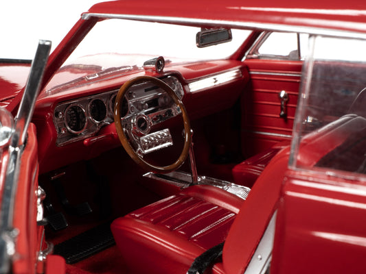 1965 Chevrolet Chevelle Malibu SS Z-16 Regal Red with Red Interior "Muscle Car & Corvette Nationals" (MCACN) 1/18 Diecast Model Car by Auto World