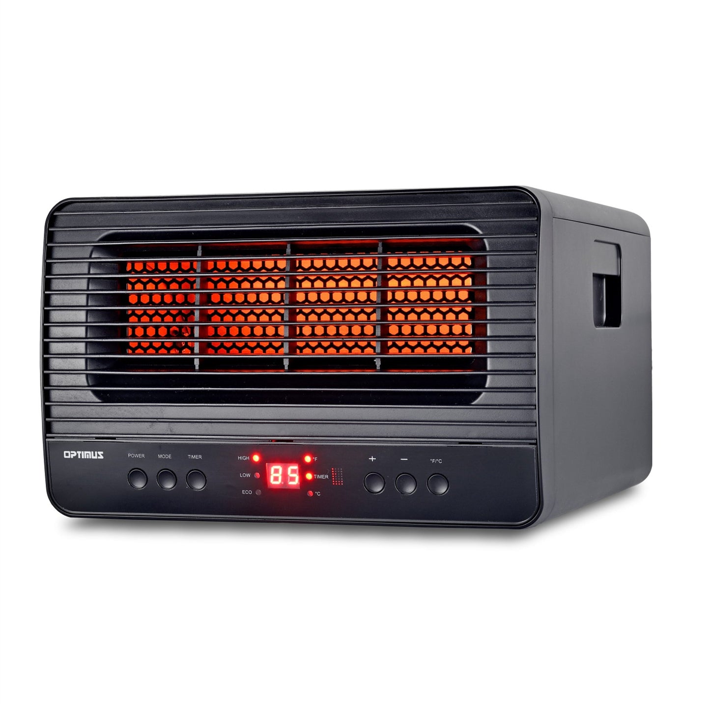 Optimus Infrared Quartz Heater with Remote, LED Display OPTIMUS
