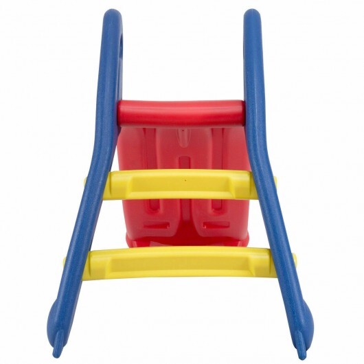 2 Step Children Folding Plastic Slide - Color: Red
