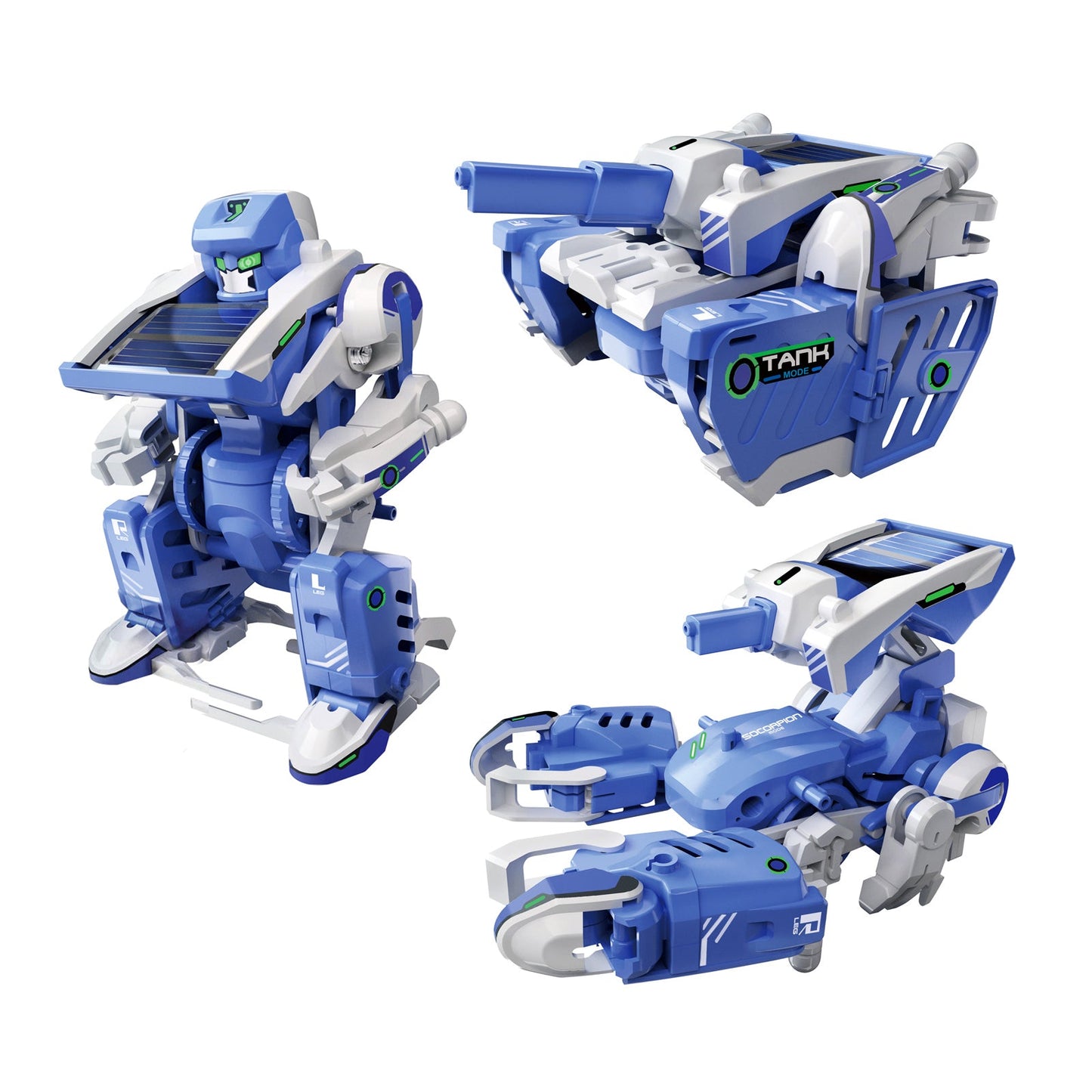 DIY 3 in 1 Solar Powered Transforming Robot Vivitar