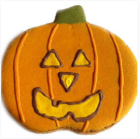 Halloween Jack-O-Lantern Gluten Free Dog Treats - 12 Pack Pear Missy