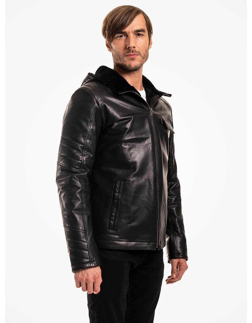 Black Leather Jacket For Men