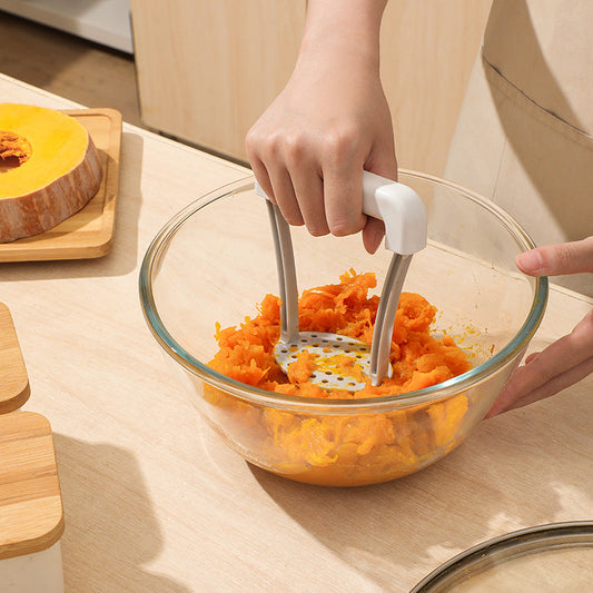 Manual potato mud press baby complementary food masher wavy potato press kitchen gadget press potato artifact Hypersku