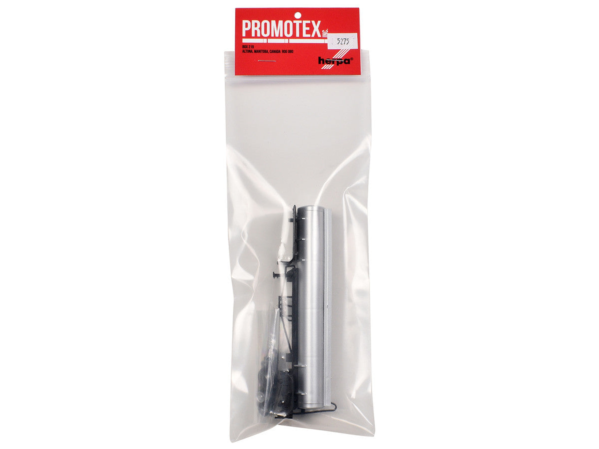 Elliptical Tanker Trailer Silver 1/87 (HO) Plastic Model by Promotex Promotex