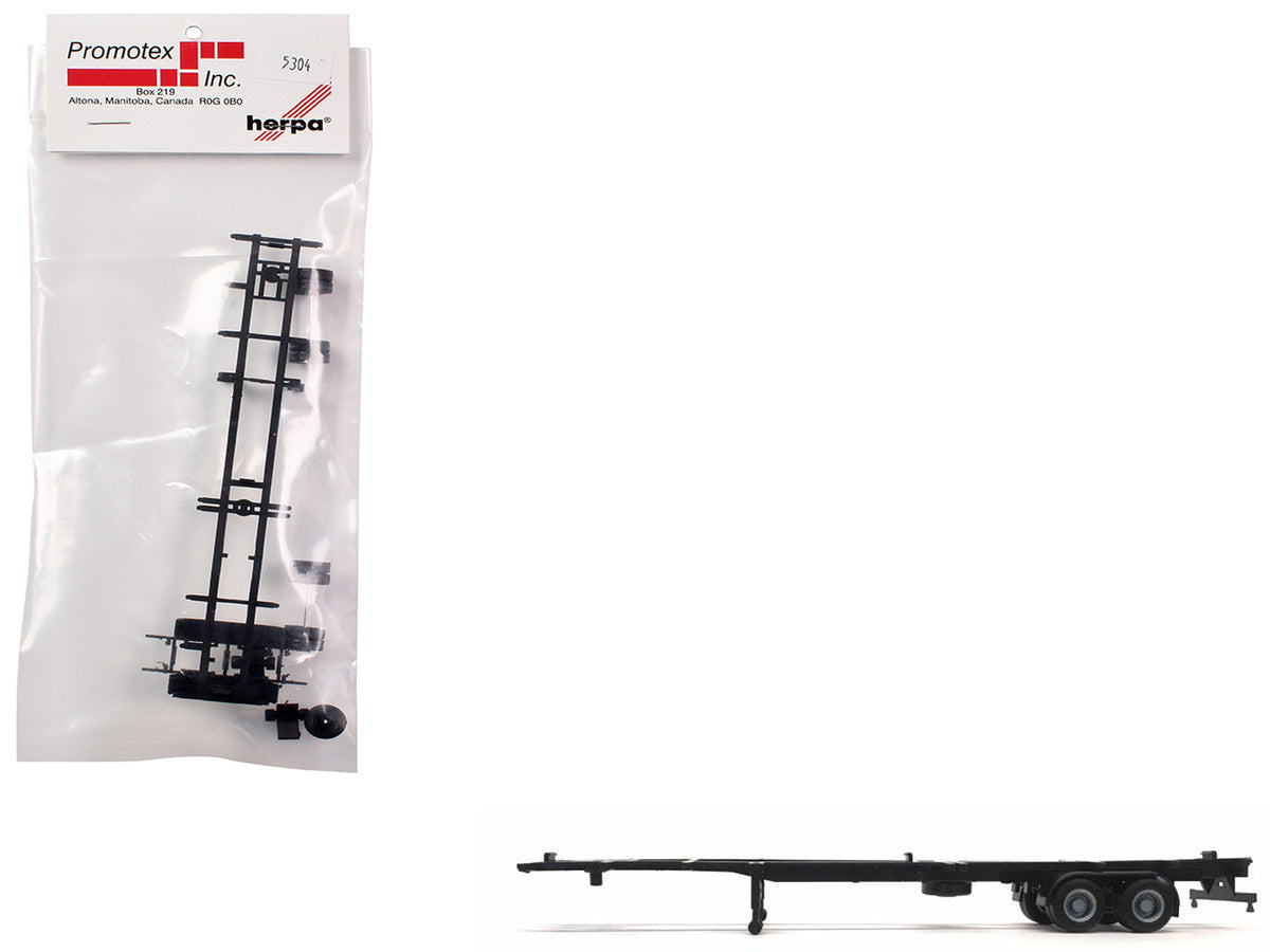 Container Chassis for 2-Axle 48ft Trailer 1/87 (HO) Plastic Model by Promotex Promotex
