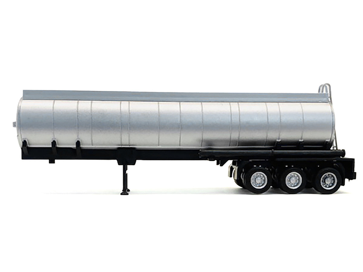 3-Axle Chemical Tanker Trailer Silver 1/87 (HO) Plastic Model by Promotex-0