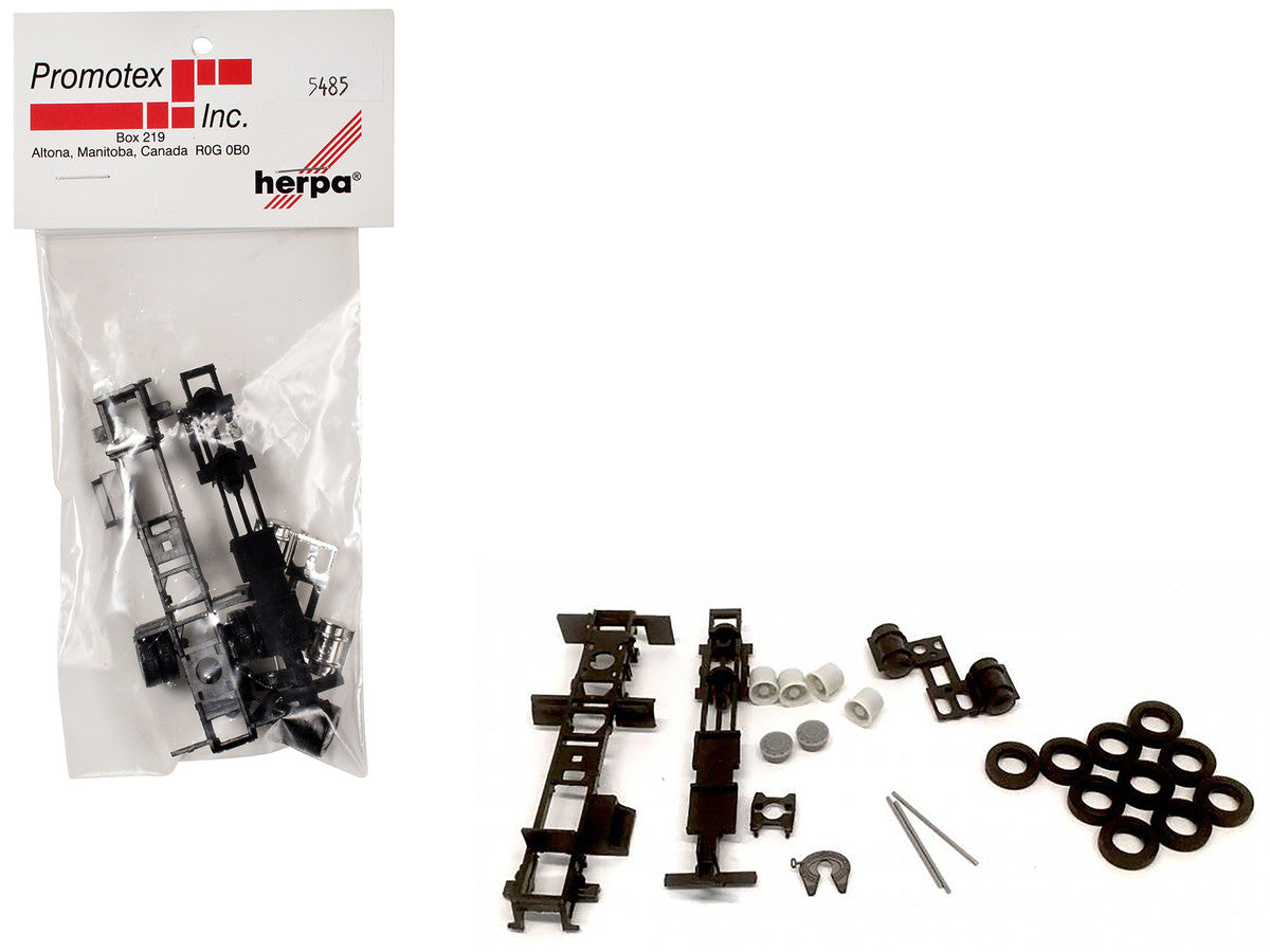 Long Chassis Kit for Kenworth Peterbilt and GMC Cabs 1/87 (HO) Plastic Model by Promotex Promotex
