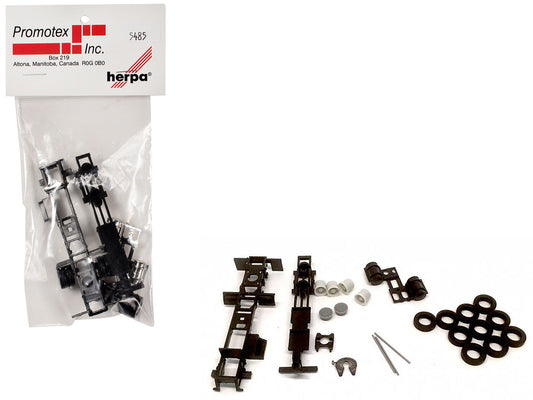 Long Chassis Kit for Kenworth Peterbilt and GMC Cabs 1/87 (HO) Plastic Model by Promotex Promotex