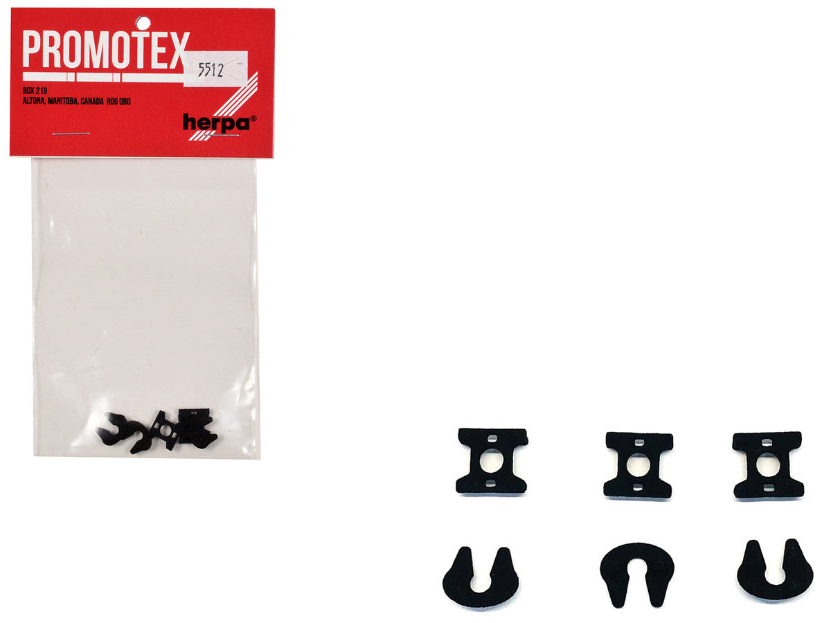 Fifth Wheel Sets (3 Sets) 1/87 (HO) Plastic Model by Promotex Promotex