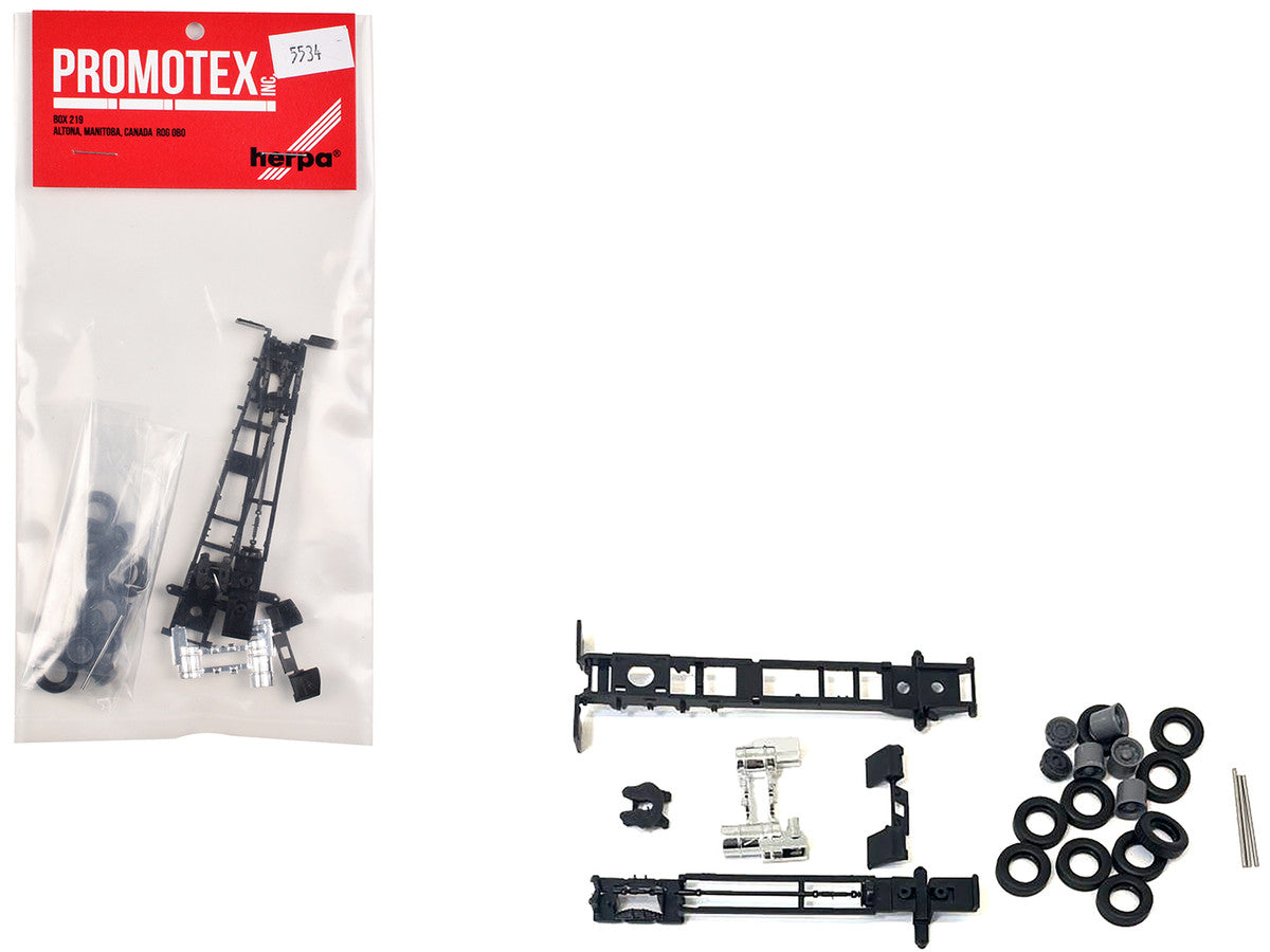 Long Chassis Kit for Mack Cabs 1/87 (HO) Plastic Model by Promotex Promotex