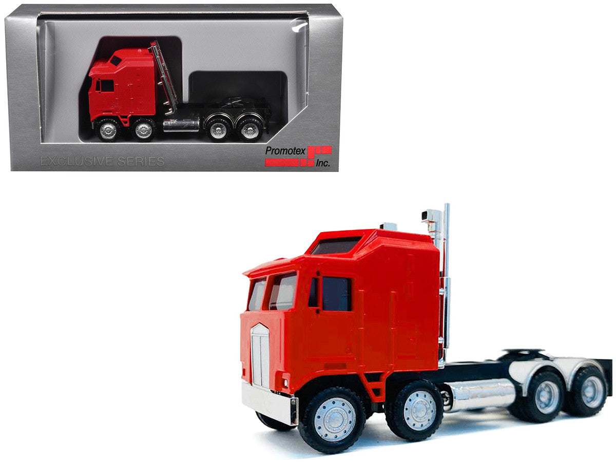 K100 5 Bar Grill Twin Steer Truck Tractor Red 1/87 (HO) Plastic Model Car by Promotex-0