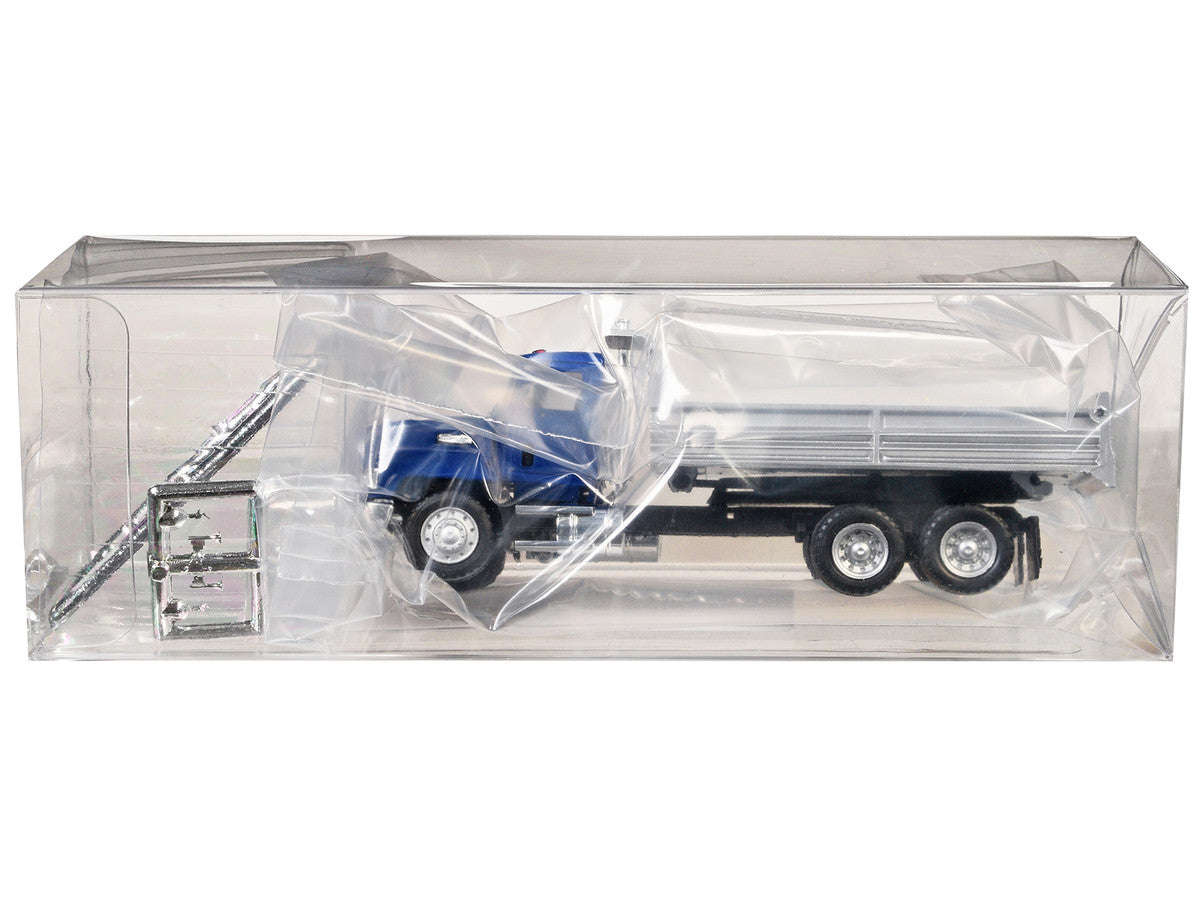 Mack Dump Truck Blue 1/87 (HO) Plastic Model Car by Promotex Promotex