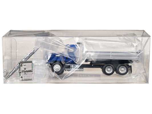 Mack Dump Truck Blue 1/87 (HO) Plastic Model Car by Promotex Promotex