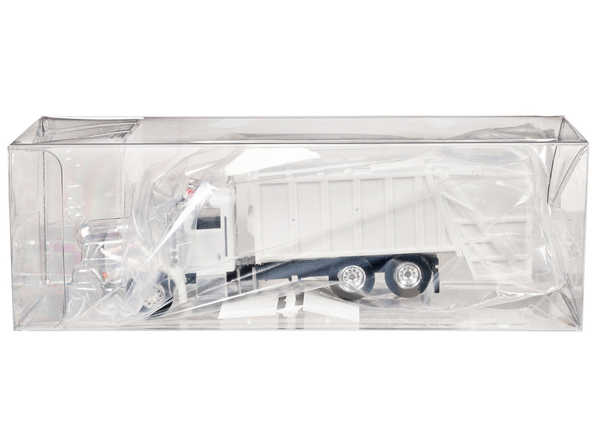 Peterbilt 367 Garbage Truck White 1/87 (HO) Plastic Model Car by Promotex Promotex