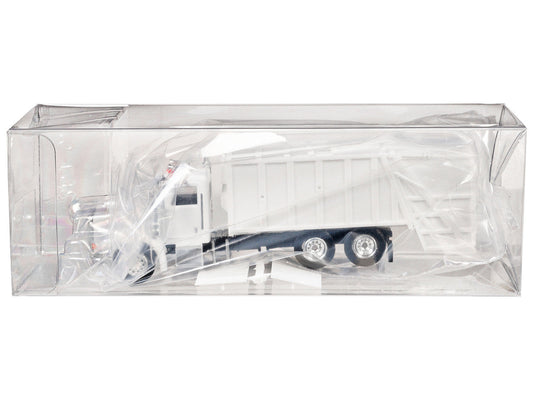 Peterbilt 367 Garbage Truck White 1/87 (HO) Plastic Model Car by Promotex Promotex