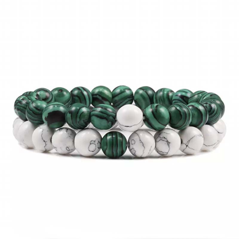 Natural Volcanic Stone White Pine Red Pine Tiger Eye Beaded Set Best YouTube Store