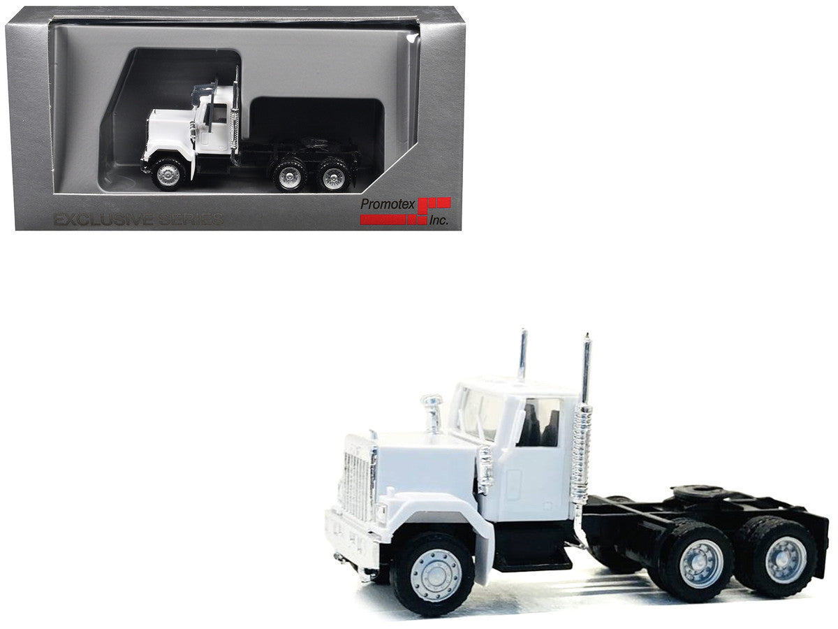 GMC Short Day Cab White 1/87 (HO) Plastic Model Car by Promotex-2