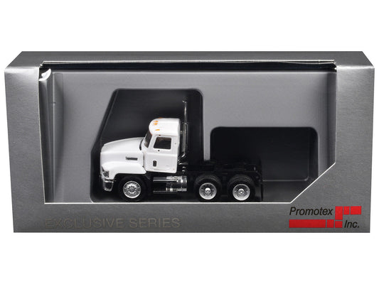 Mack 603 Short Day Cab White 1/87 (HO) Plastic Model Car by Promotex Promotex