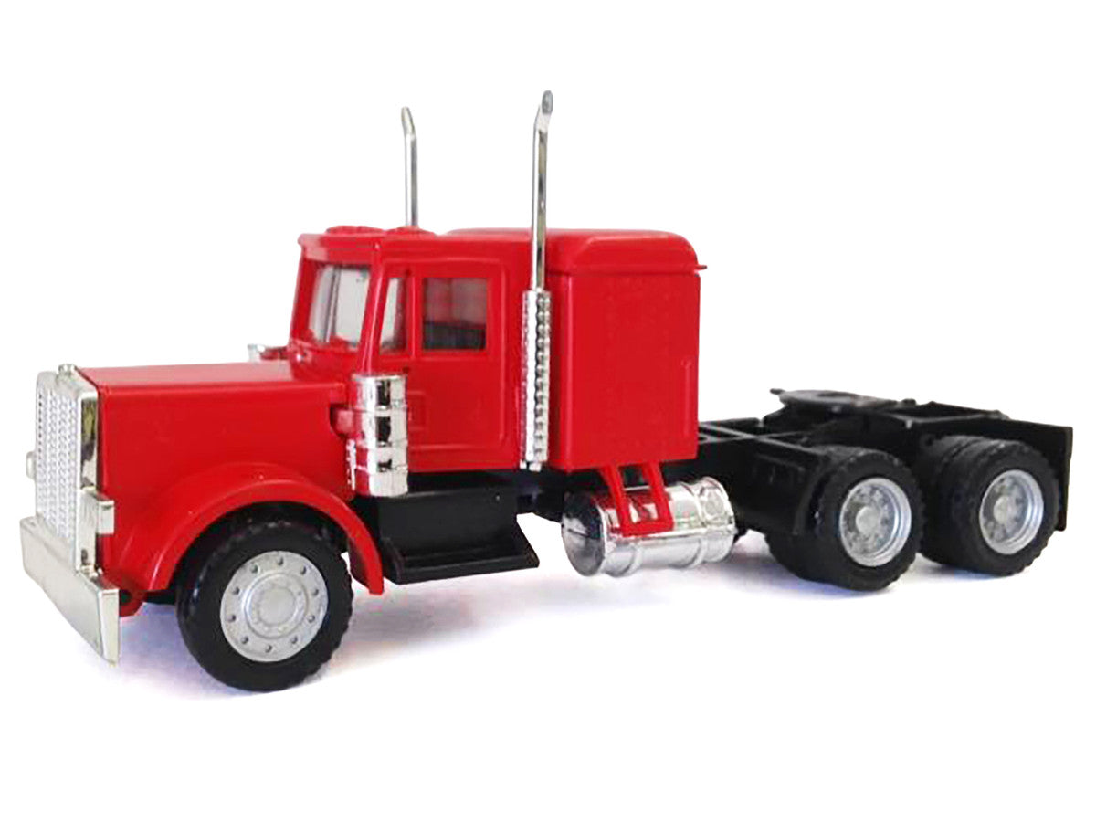 Peterbilt Long Tractor Red 1/87 (HO) Plastic Model Car by Promotex Promotex