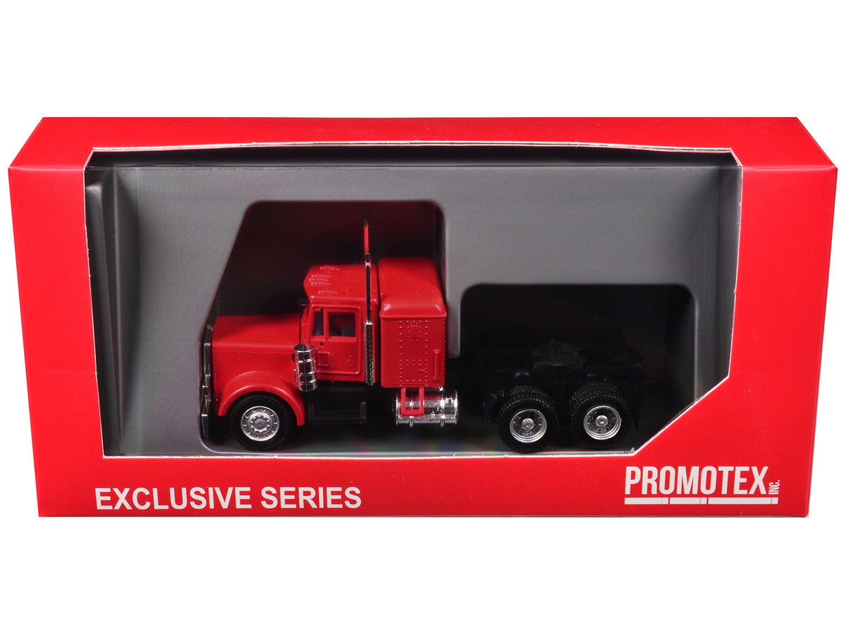 Peterbilt Long Tractor Red 1/87 (HO) Plastic Model Car by Promotex Promotex