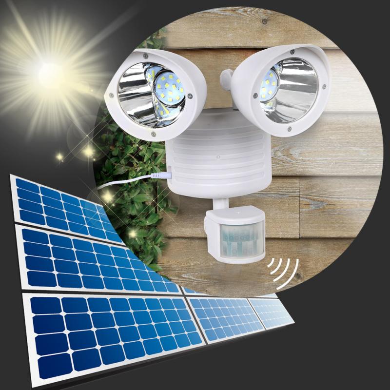 Dual-Head Solar Sensor Spotlight Best YouTube Store