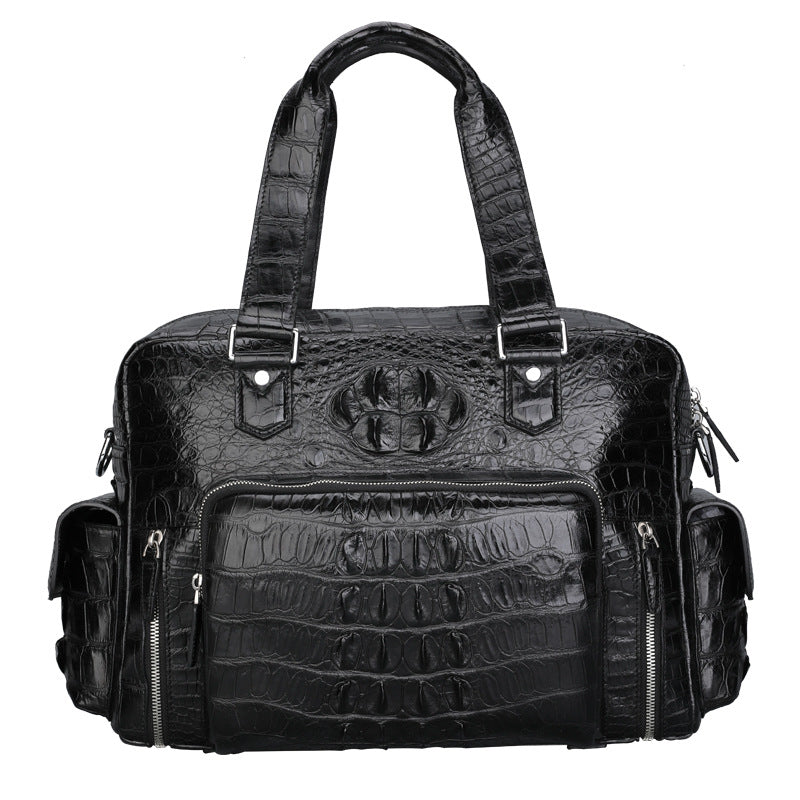 Genuine Leather Crocodile Leather Men's Luggage Bag Outdoor Travel Large Handbag CJD