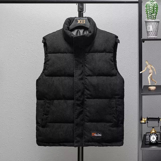 Men's Thick Corduroy Vest - Warm & Breathable Striped Jacket Pi-Mart