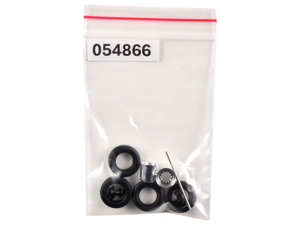Rear Hypoid Wheelset Chrome 1/87 (HO) Plastic Model by Promotex-0