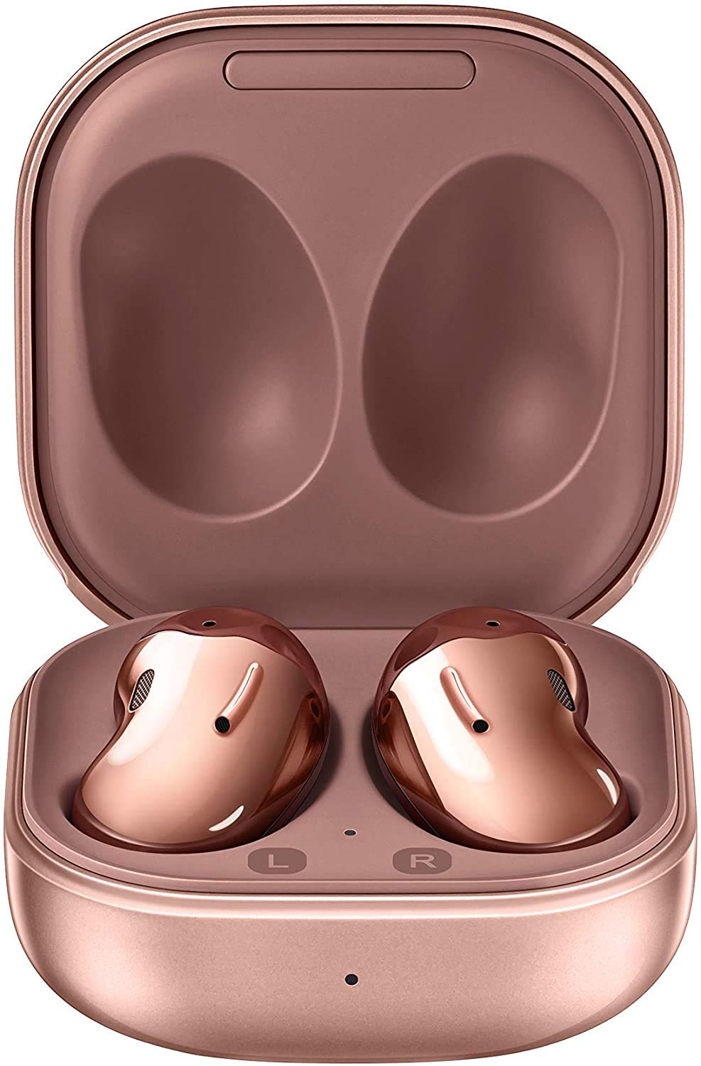 SAMSUNG Galaxy Buds Live True Wireless Earbuds US Version Active Noise Cancelling Wireless Charging Case Included Mystic Bronze LuxuryLifeWay Online Store
