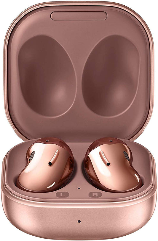 SAMSUNG Galaxy Buds Live True Wireless Earbuds US Version Active Noise Cancelling Wireless Charging Case Included Mystic Bronze LuxuryLifeWay Online Store