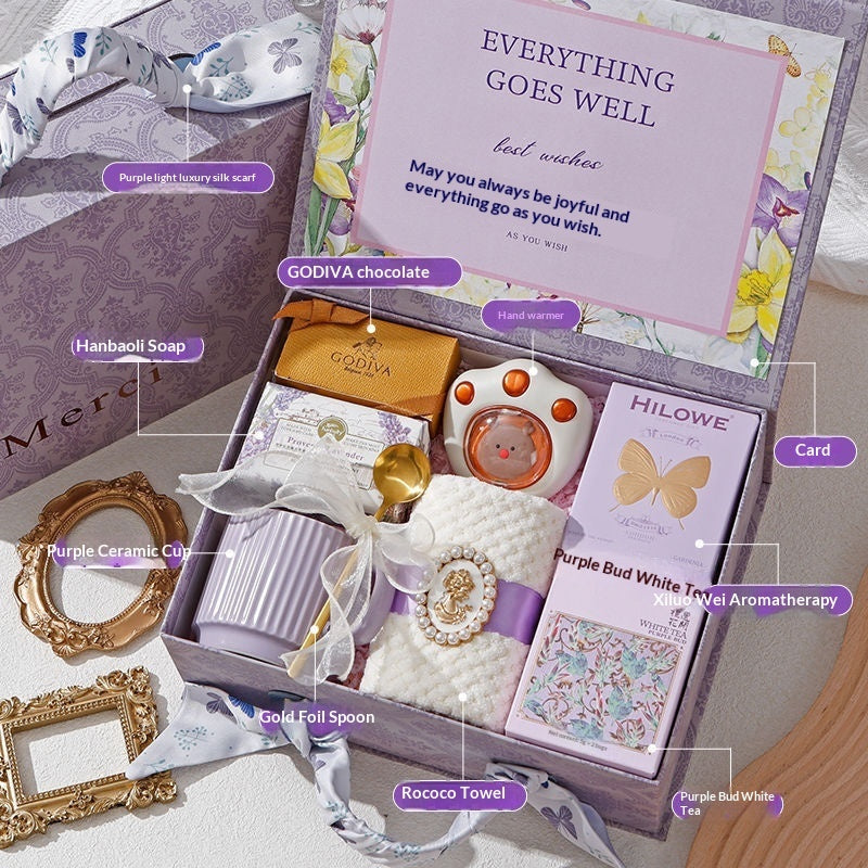 International Women's Day Gift Goddess Bridesmaid Wedding High-end Practical Birthday Gift Box Wedding Guest Gift CJD