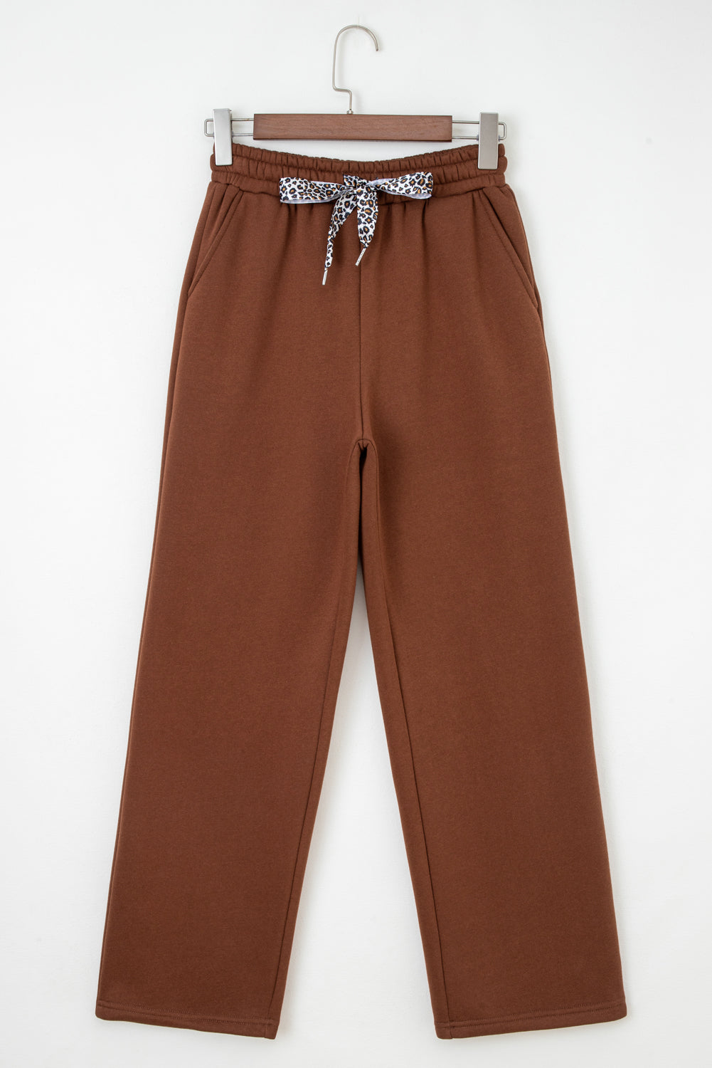 Amaris Elastic Waist Solid Pants-2