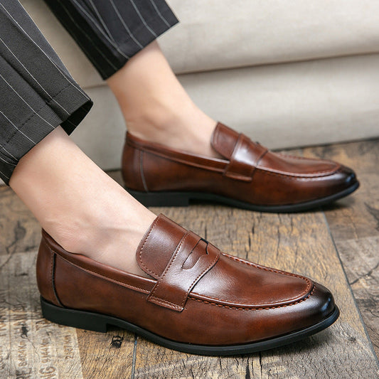Pointed Toe Minimalist Leather Shoes In British Style Best YouTube Store
