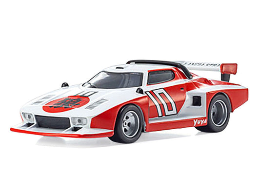 Lancia Stratos #10 White and Red "The Circuit Wolf" Manga 1/64 Diecast Model Car by Kyosho Kyosho