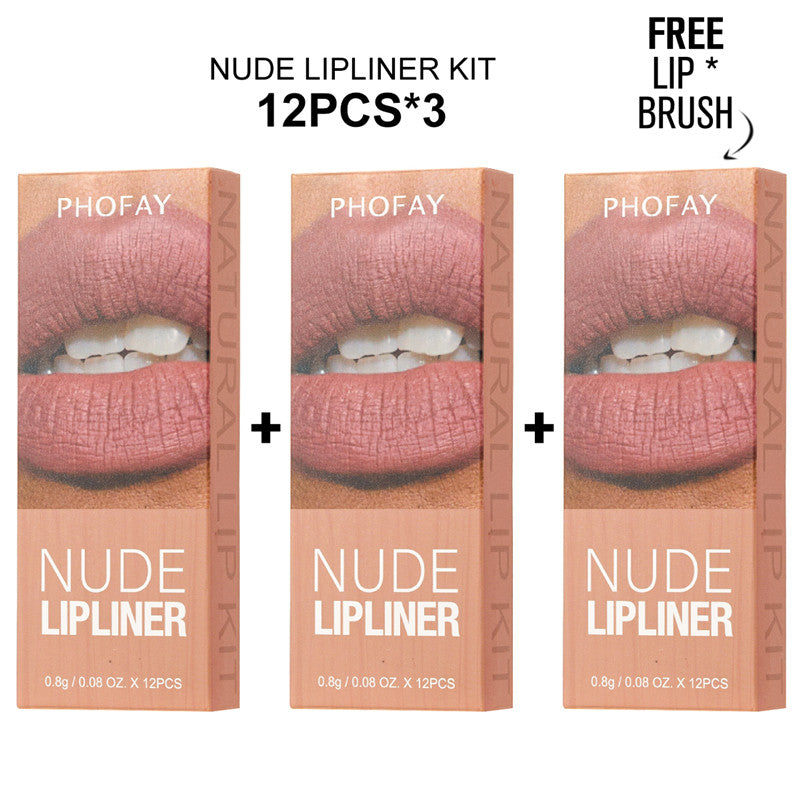 PHOFAY Nude Lipliner Kit LadyShow.Store