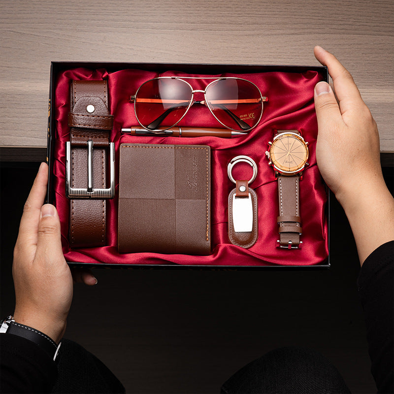Cross-Border Men's Gift Business Gift Suit Belt Wallet For Boyfriend Valentine's Day Christmas Gift CJD