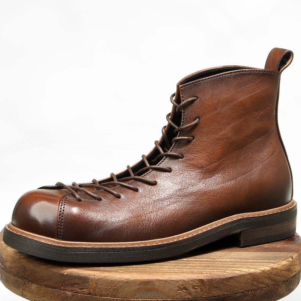 Men's Martin Boots Amekaji Work Genuine Leather Vintage Style Best YouTube Store