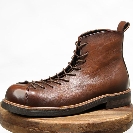 Men's Martin Boots Amekaji Work Genuine Leather Vintage Style Best YouTube Store