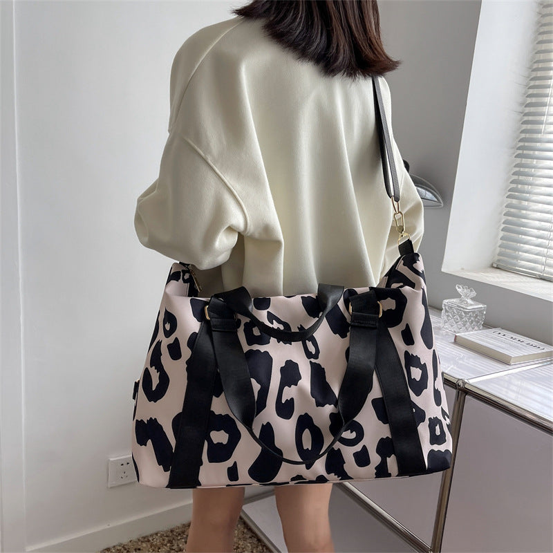 Women Travel Duffel Bag Cow Pattern Handbag Fitness Sports Shoulder Bags Best YouTube Store