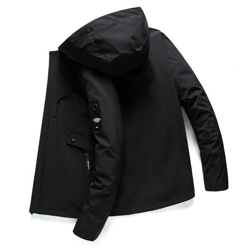 Men's Casual Loose Sports Hooded Jacket Pi-Mart