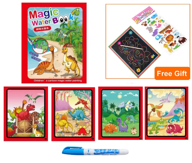 Magic Water Drawing Coloring  Book for Kids