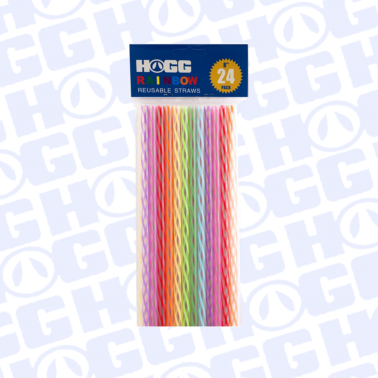 HOGG RAINBOW REUSABLE STRAWS 24 PACK LuxuryLifeWay Online Store