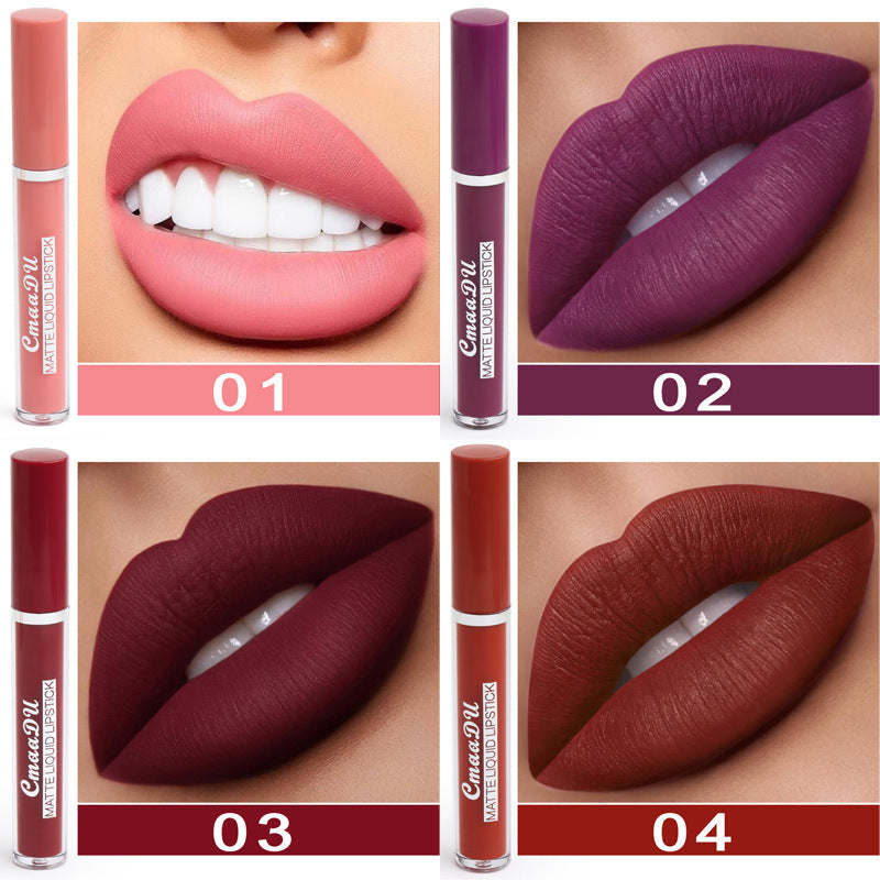 Women's Non-stick Cup Waterproof Matte Lipstick LadyShow.Store