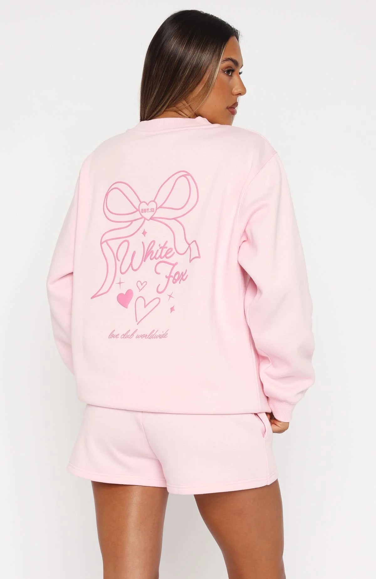 Women's Long Sleeve Bow Print Sweatshirt Hoodie LadyShow.Store