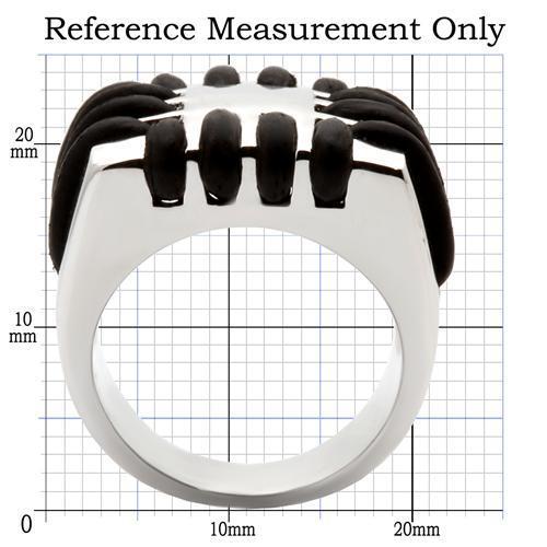 0W123 - Rhodium Brass Ring with No Stone Alamode