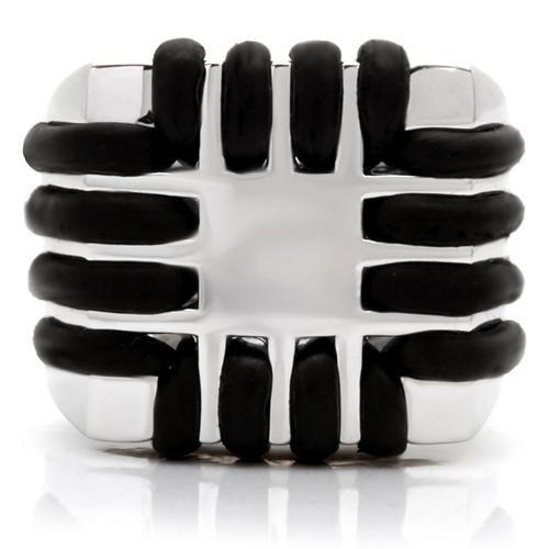 0W123 - Rhodium Brass Ring with No Stone Alamode