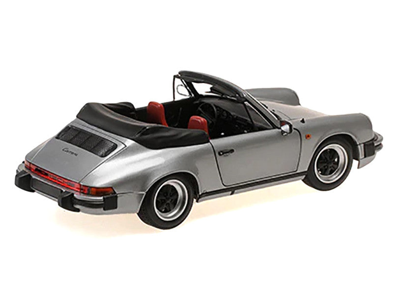 1983 Porsche 911 Carrera Cabriolet 3.2 Gray Metallic 1/18 Diecast Model Car by Minichamps Minichamps