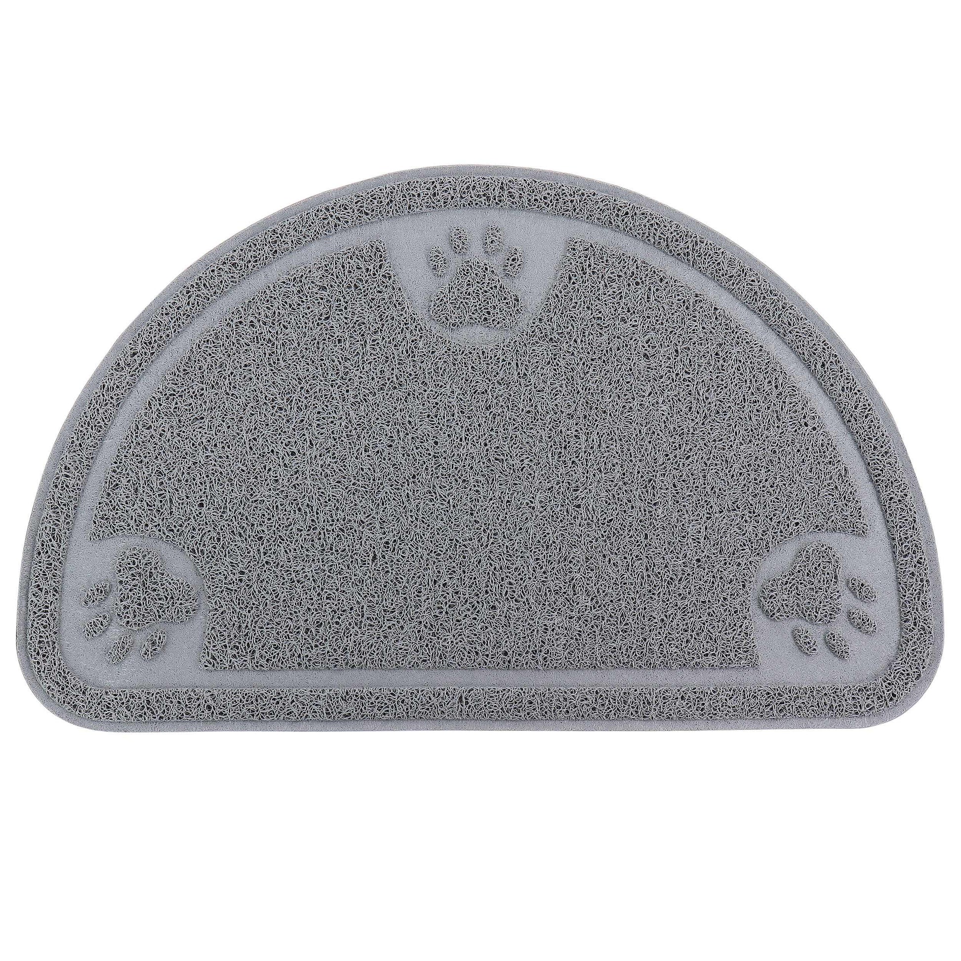 Gibson Home Pet Elements 14.2 x 23.6 Inch Paw Print Placemat in Grey W2B