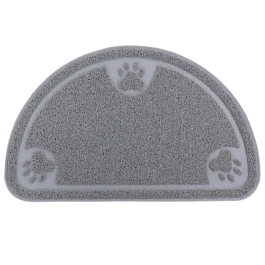 Gibson Home Pet Elements 14.2 x 23.6 Inch Paw Print Placemat in Grey W2B