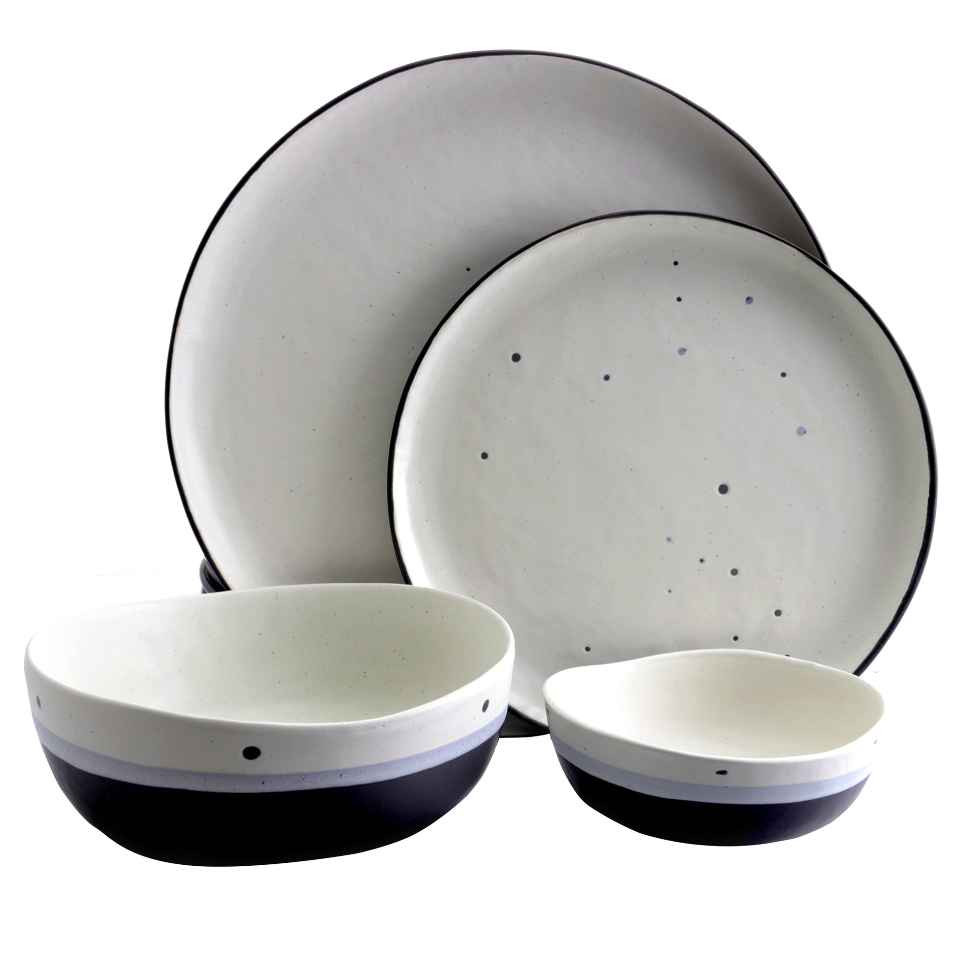 Gibson Elite Rhinebeck 16 Piece Stoneware Dinnerware Set W2B